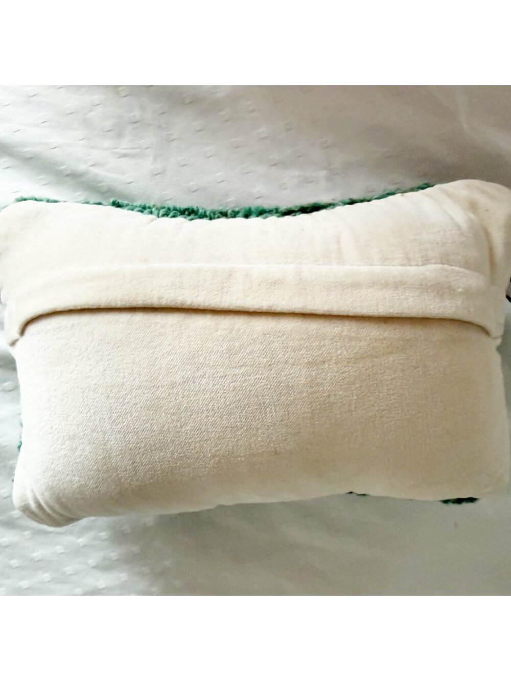 Chandler 4 Corners Hand-Hooked Wool Lucky Sun Horseshoe 8 x 12 accent pillow - Picture 2 of 7
